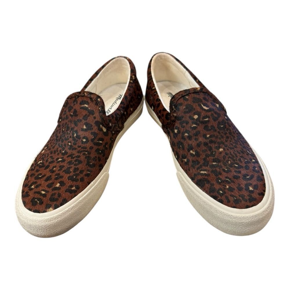 Madewell MA519 Slip On Sidewalk Leopard Calf Hair Women's Smealers 6 - Picture 3 of 6